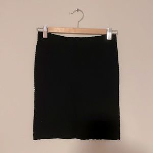 Black mini skirt One Size
